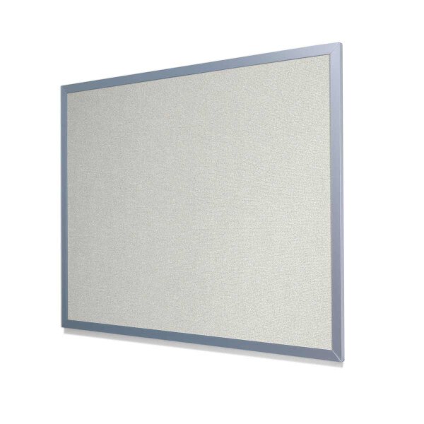 Guilford of Maine FR701 White Cork Board with Light Aluminum Frame